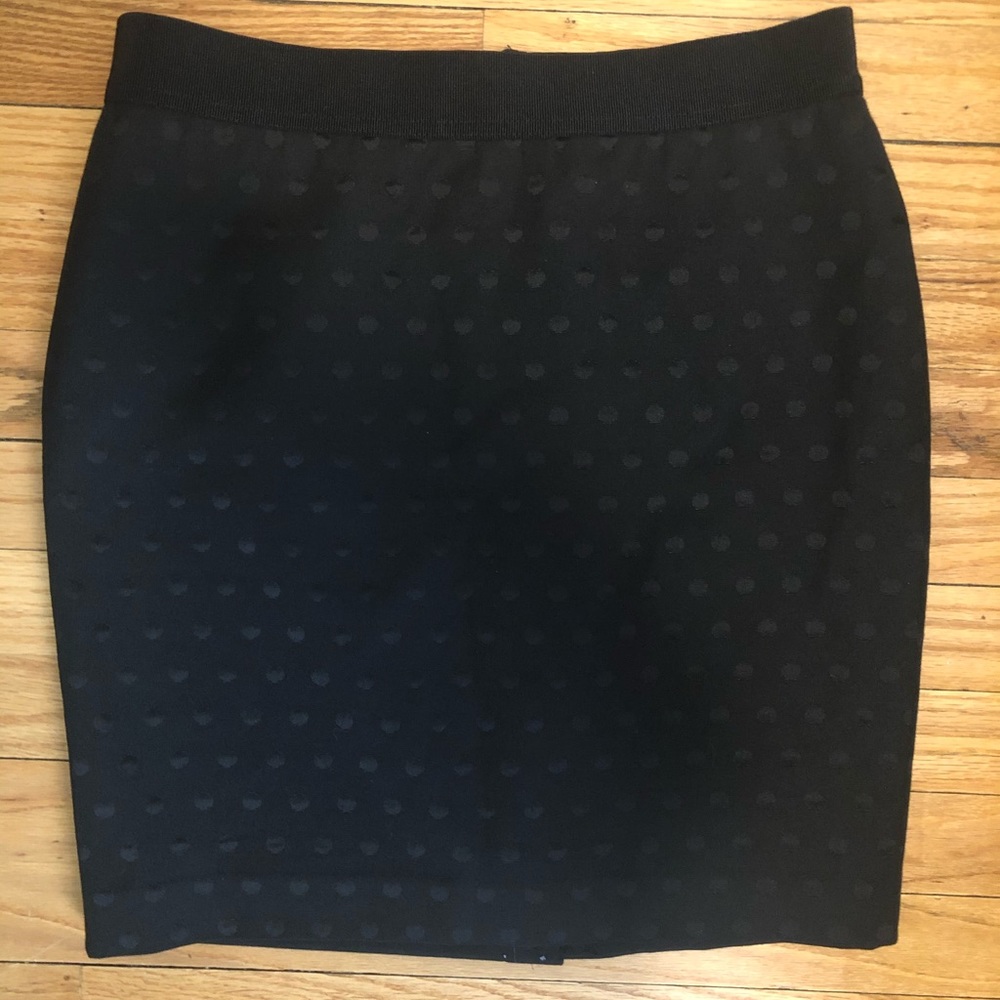 Ann Taylor Black Polka Dot Skirt